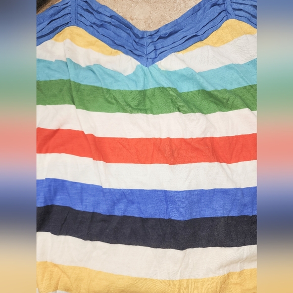 2 Vintage Roxy Tank Tops Blue and White Size Large - Picture 14 of 16